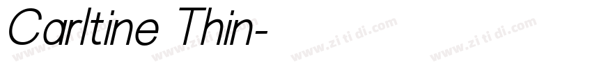 Carltine Thin字体转换